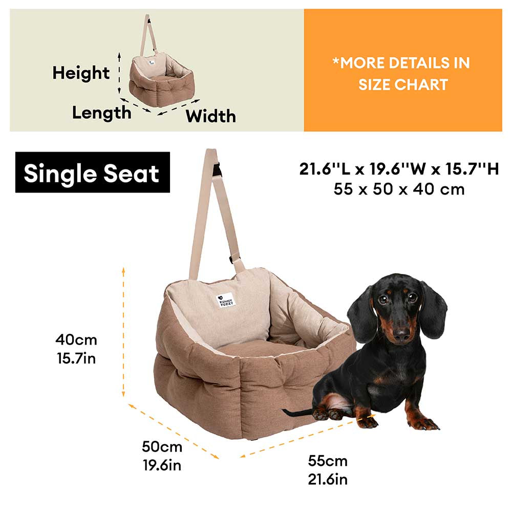 Lit de siège de voiture pour chien, rehausseur de Protection de voyage, imperméable, surélevé et épais