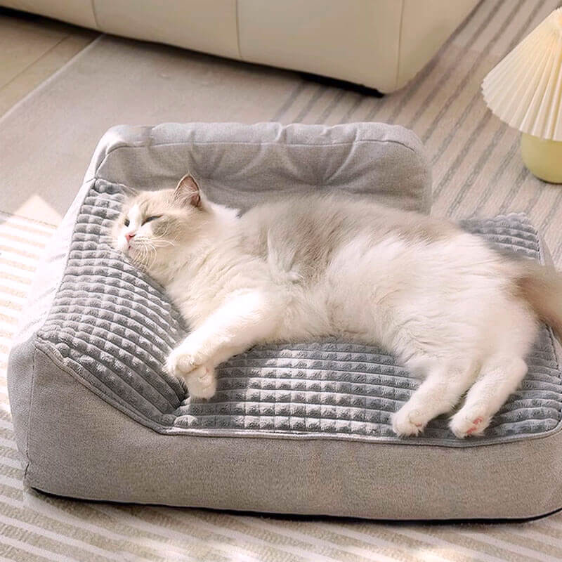 Todas las estaciones Bed de almohada para gatos y perros lavables en espesas