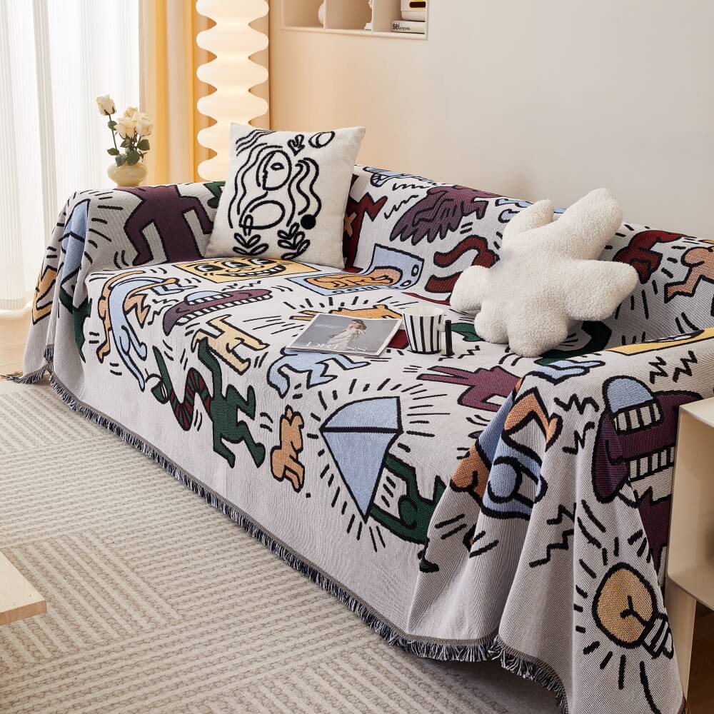 Protección de muebles de patrones bohemio decoración del sofá de sofá de los sofá cubierto de desgaste