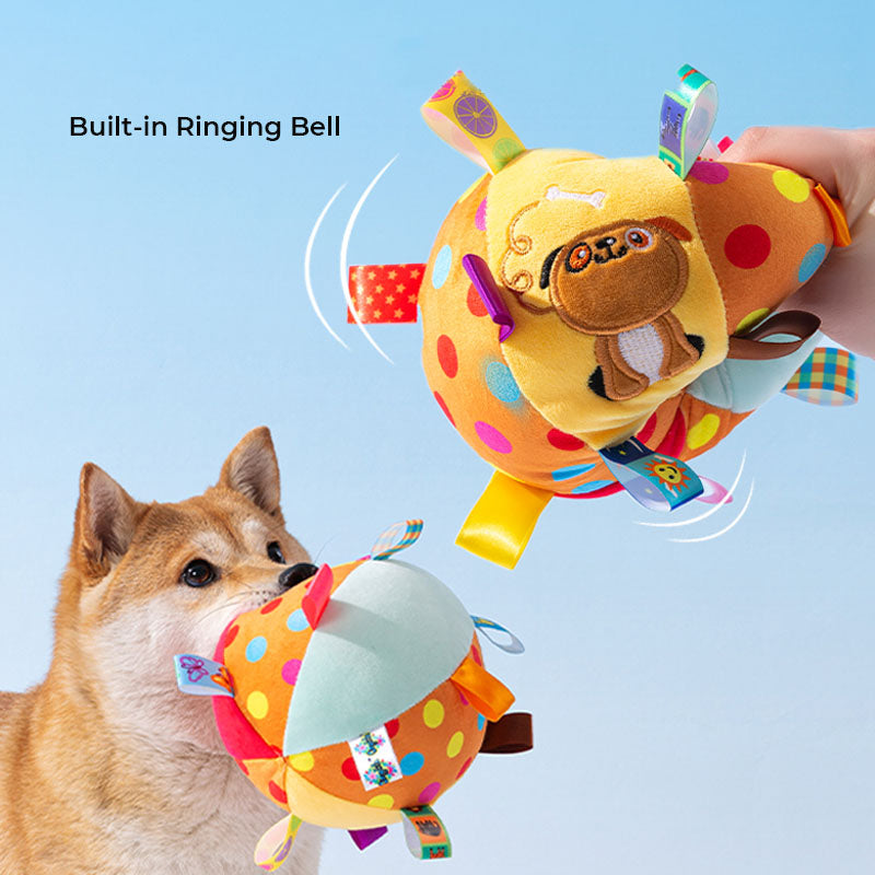 Lindos juguetes para perros interactivos de bola bordada bordada