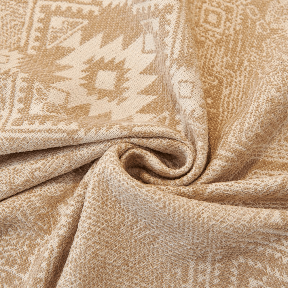 Patrón marroquí reversible chenille gato-srratch resistente cubierta de sofá de tiros