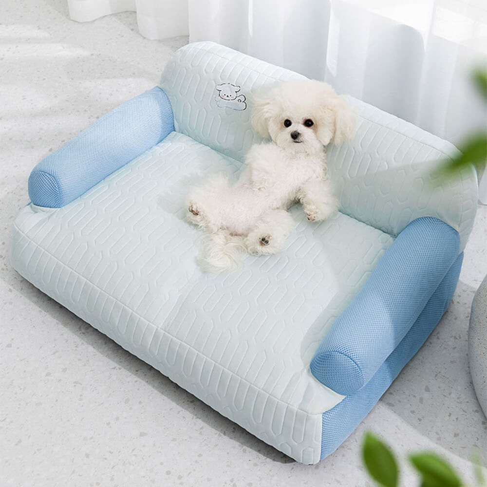 Fresco de la tela de látex transpirable Camilla para perros de soporte para el cuello