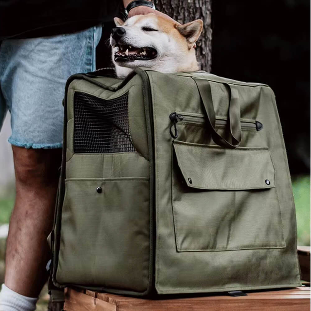 Mochila de mascotas de viaje impermeable a impermeable de Mesh de gran espacio transpirable