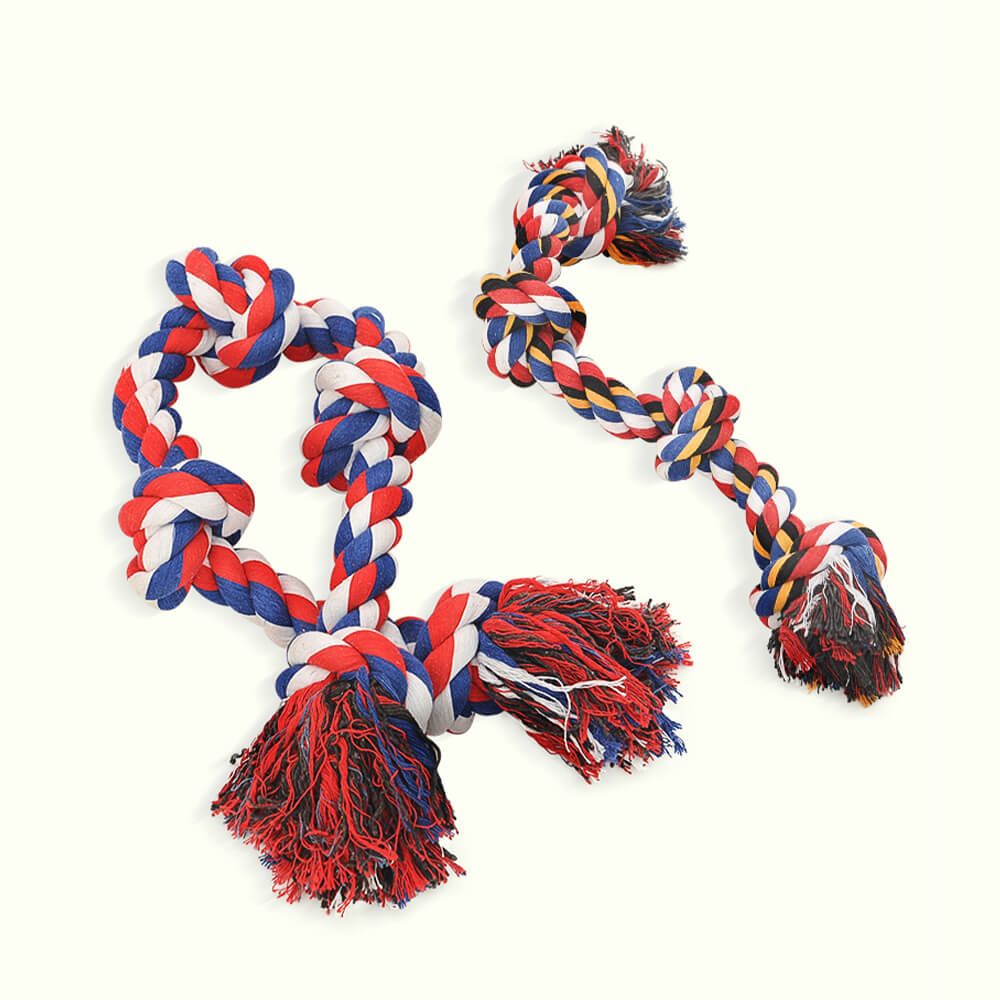 Toy de perro de nudo de cuerda Tug Interactive Toy