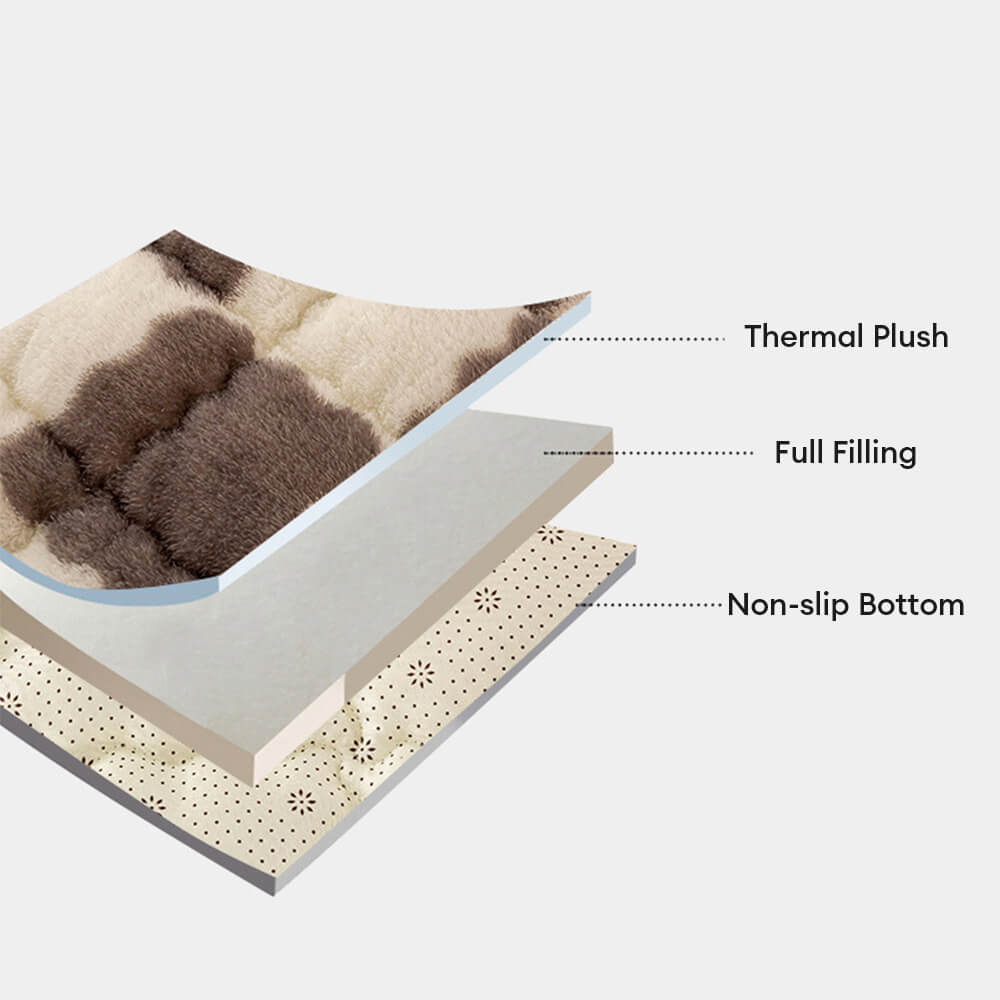 Topper de plataforma de felpa y funda de almohada