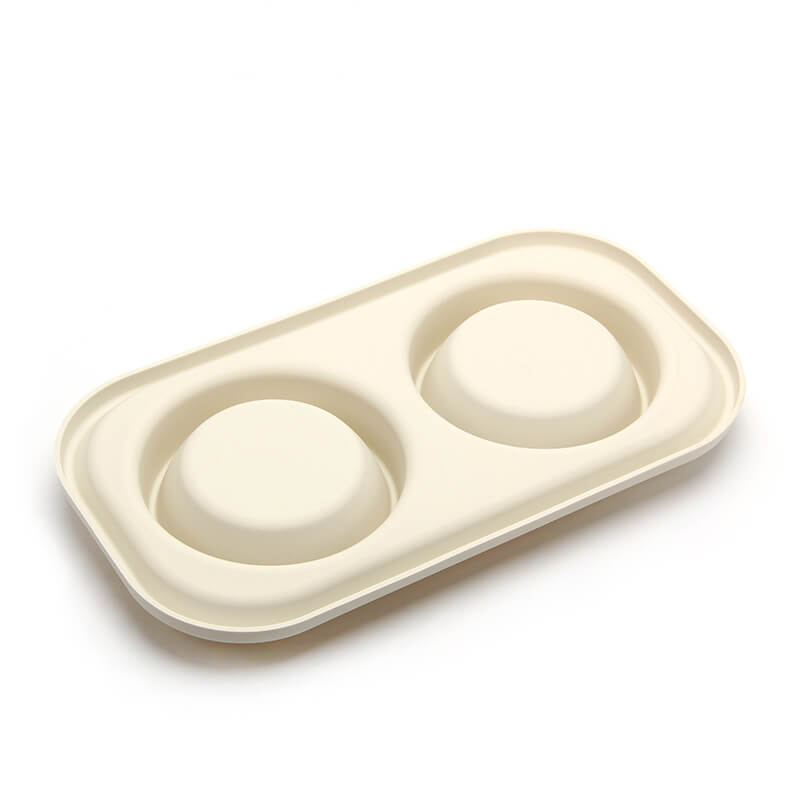Silicona tazón dual de alimentador lento tazón de mascotas