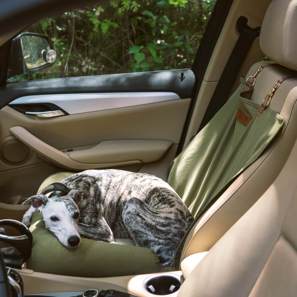 Travel Bolster Seguridad asiento trasero Bed de asiento para perros grandes - salón de ajedrez