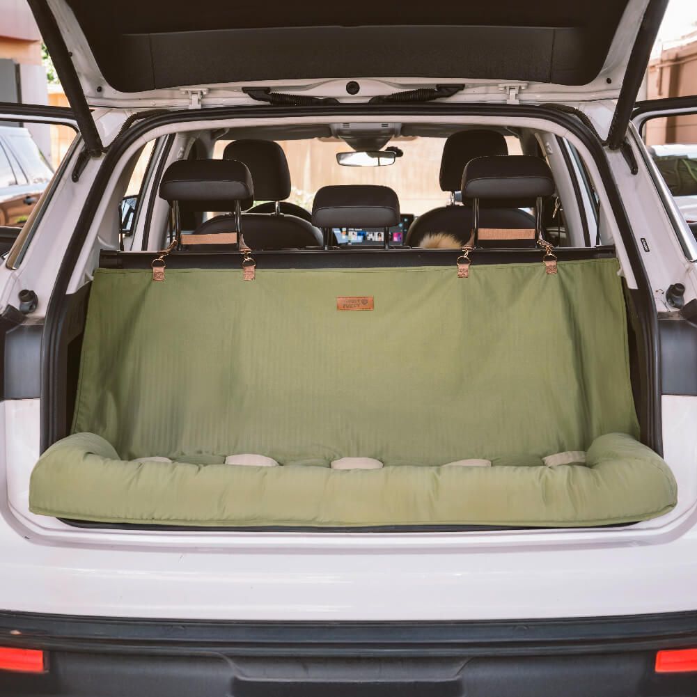 Travel Bolster Seguridad asiento trasero Bed de asiento para perros grandes - salón de ajedrez