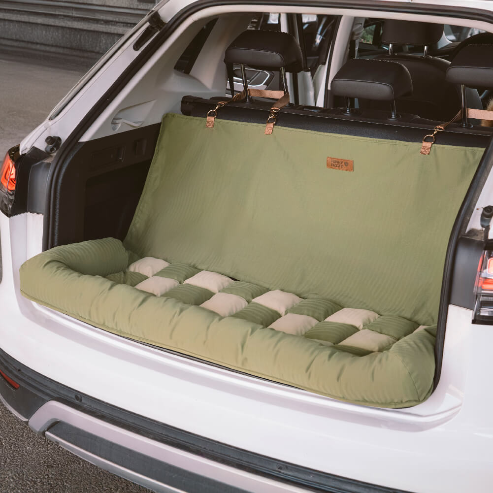 Travel Bolster Seguridad asiento trasero Bed de asiento para perros grandes - salón de ajedrez