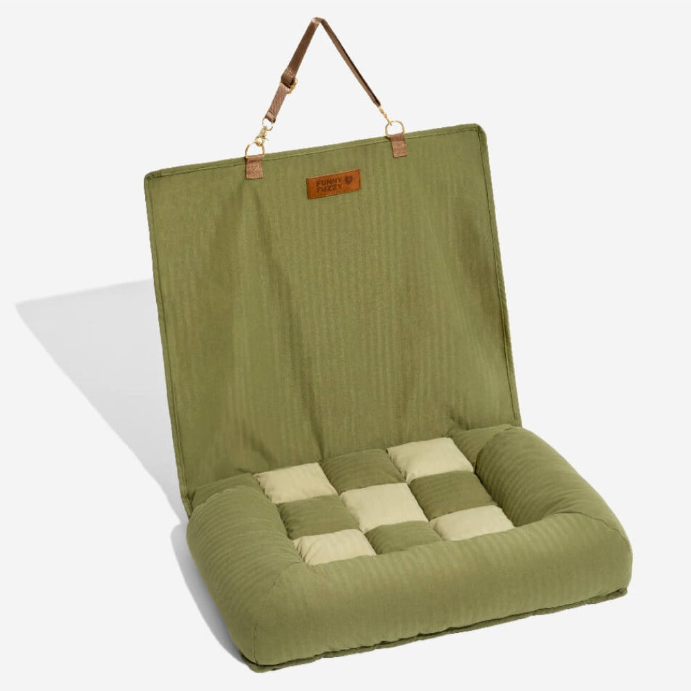 Travel Bolster Seguridad asiento trasero Bed de asiento para perros grandes - salón de ajedrez