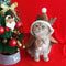 Navidad Chic Poncho de chal con capucha para perros y gatos con capucha