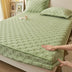 Premium Soft Checkerboard Plush Fitted Sheet Mattress Cover