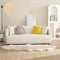 Minimalist All-Season Solid Cotton Geometric Quilted Anti-Slip Couch Cover