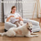 Chic Plush Large Dog Bed Foldable Human Dog Bed