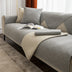 Minimalist Solid Color Breathable Faux Linen Couch Cover
