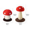 Handcrafted Mushroom-Shaped Natural Sisal Scratching Post for Large Cats