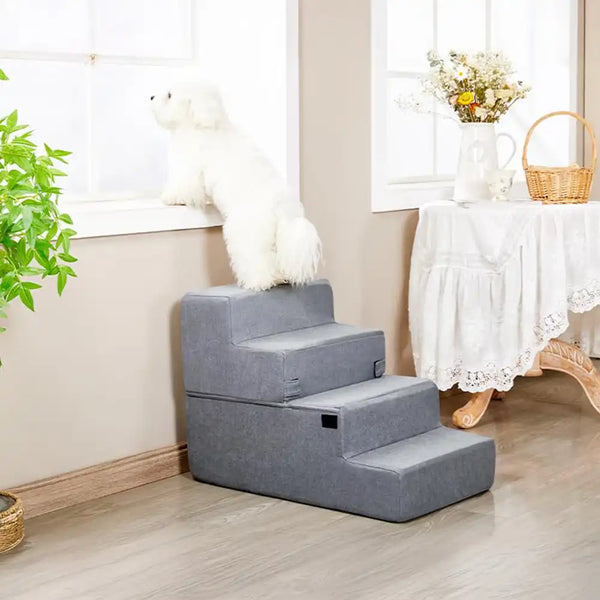 All-in-One Convertible Dog Stairs - Comfortable Joint Support
