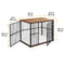 Indoor Wooden Dog Crate Furniture Multifunctional Table With Double Doors