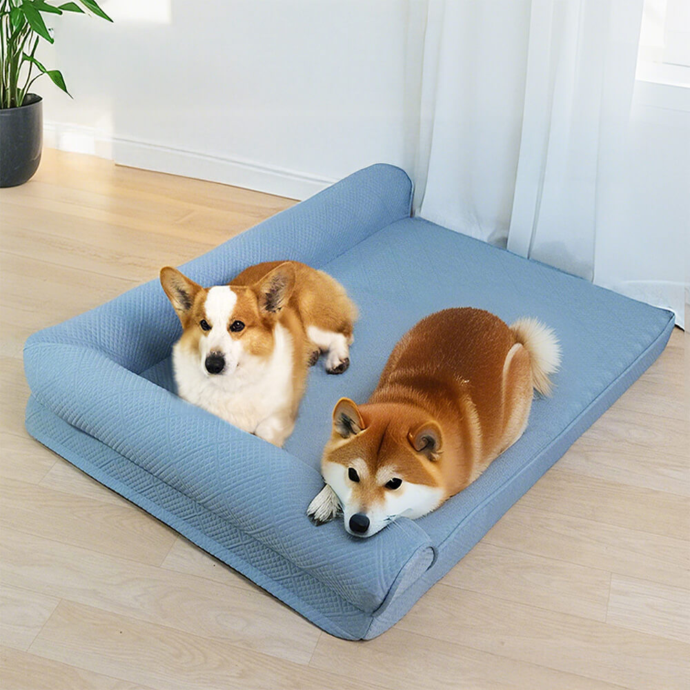 Cama de perro ortopédico sin deslizamiento sin deslizamiento de enfriamiento grande