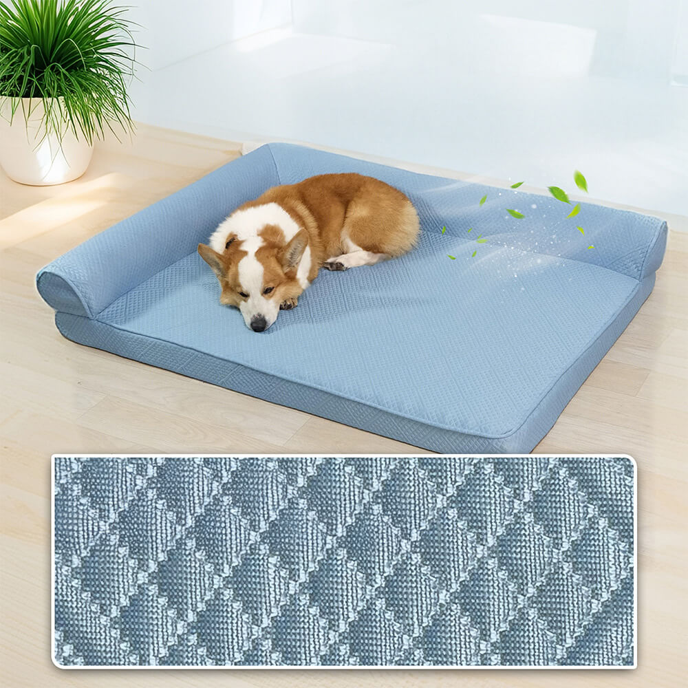 Cama de perro ortopédico sin deslizamiento sin deslizamiento de enfriamiento grande