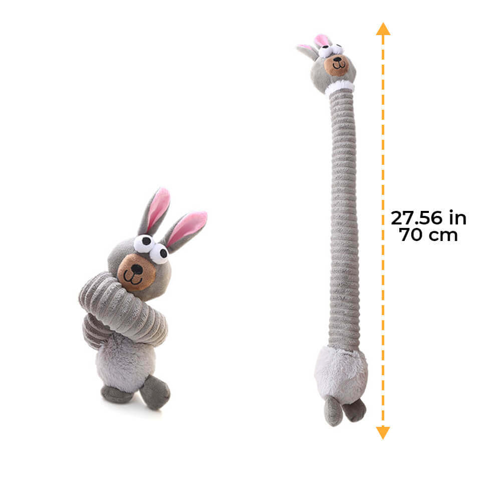 Juguete para perros de peluche de peluche en cuello largo