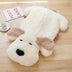 Plush Dog-Shaped Doll Faux Fleece Decorative Lounger Rug
