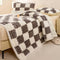 Topper de plataforma de felpa y funda de almohada