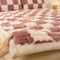 Topper de plataforma de felpa y funda de almohada
