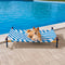 Erhöhtes Hundebett aus Aluminium im lebendigen Sommerdruck-Stil – Sommerparadies