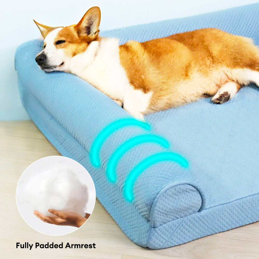 Cama de perro ortopédico sin deslizamiento sin deslizamiento de enfriamiento grande