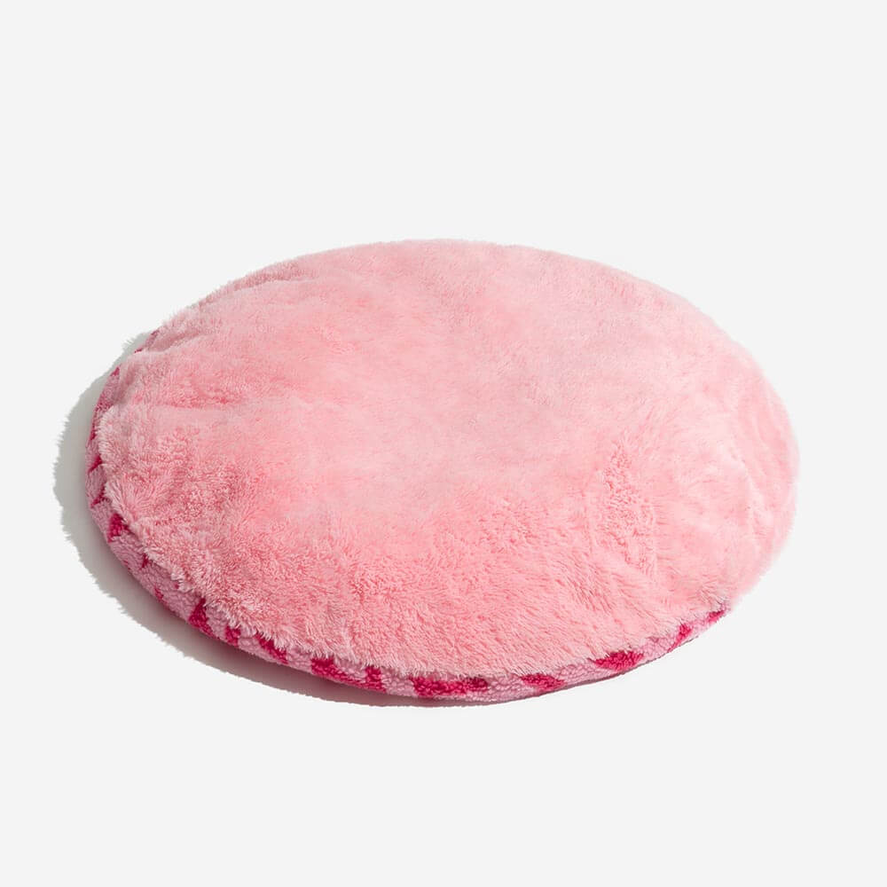 Retirada de felpa Chevron Dog Bed-the Warm Hugger