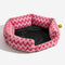 Retirada de felpa Chevron Dog Bed-the Warm Hugger