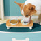 Tapis d'alimentation pour animaux de compagnie antidérapant et absorbant à séchage rapide