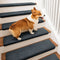 Solid Color Plush Stair Protectors Non-Slip Tape Free Carpet Stair Treads