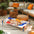 Vibrant Summer Print Style Aluminum Elevated Dog Bed - Summer Paradise