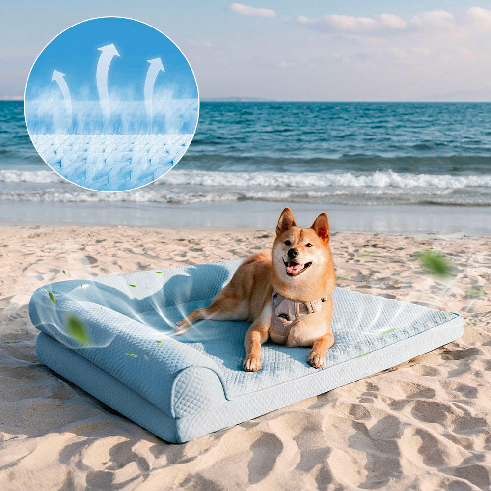 Cama de perro ortopédico sin deslizamiento sin deslizamiento de enfriamiento grande
